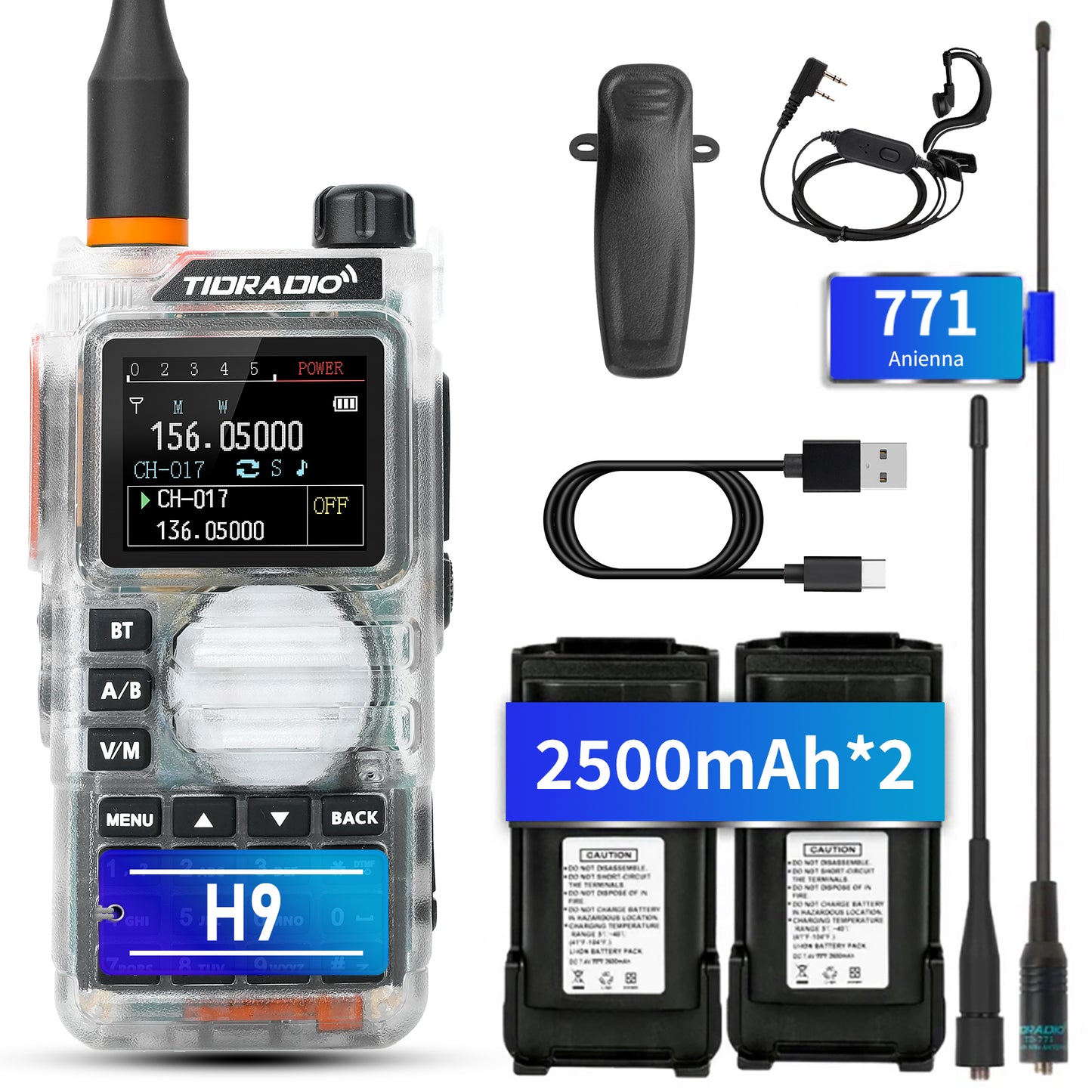 TD-H9 10W APRS & GPS Bluetooth Handheld Radio(Ham / GMRS)