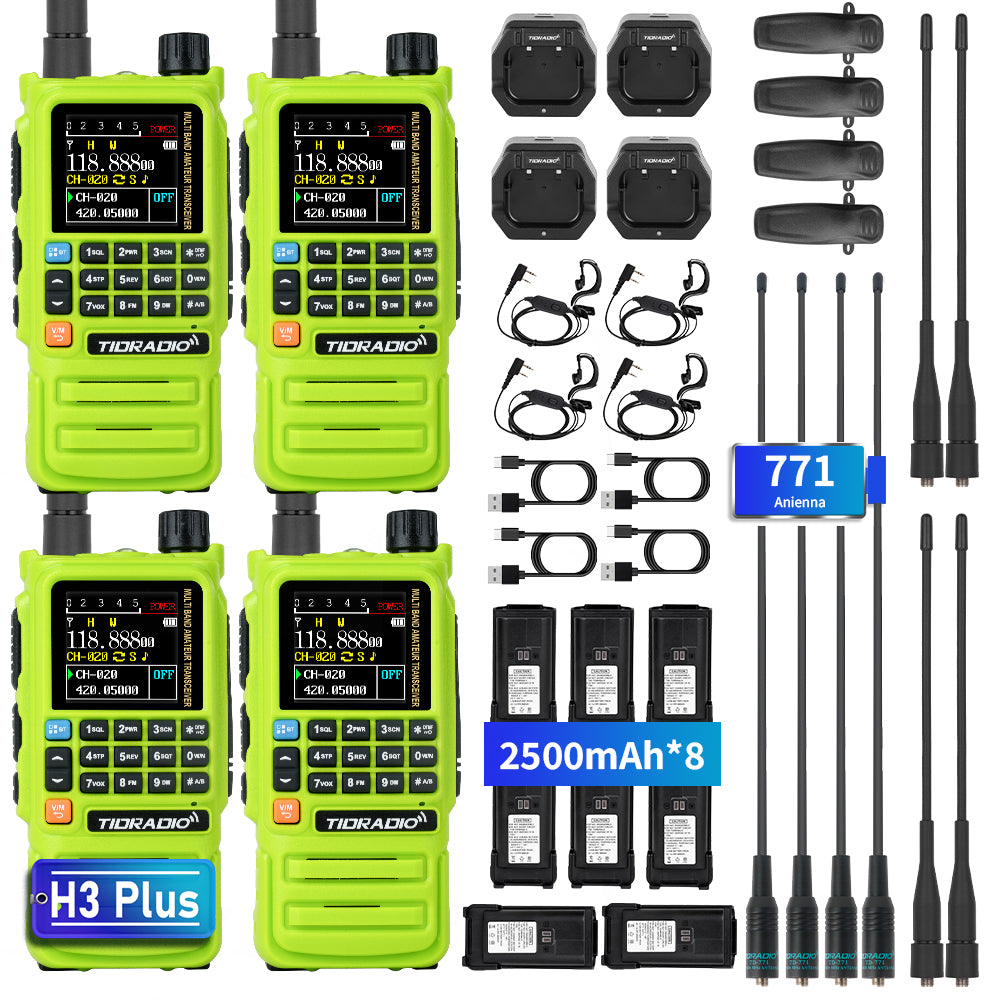 TD-H3 Plus 5W Bluetooth Ham GMRS Radio 2 Pack 4 Pack