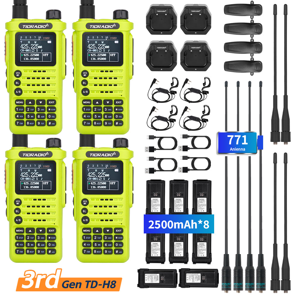 3rd Gen TD-H8 10W Ham GMRS Radio Handheld 8-Band
