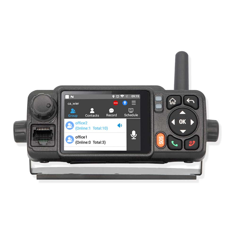 TIDRADIO M6 Plus 4G PoC Mobile Radio – 2.4" Touch Screen Vehicle-Mounted Walkie Talkie | In-Car Network PTT Two-Way Radio for Long-Range Communication