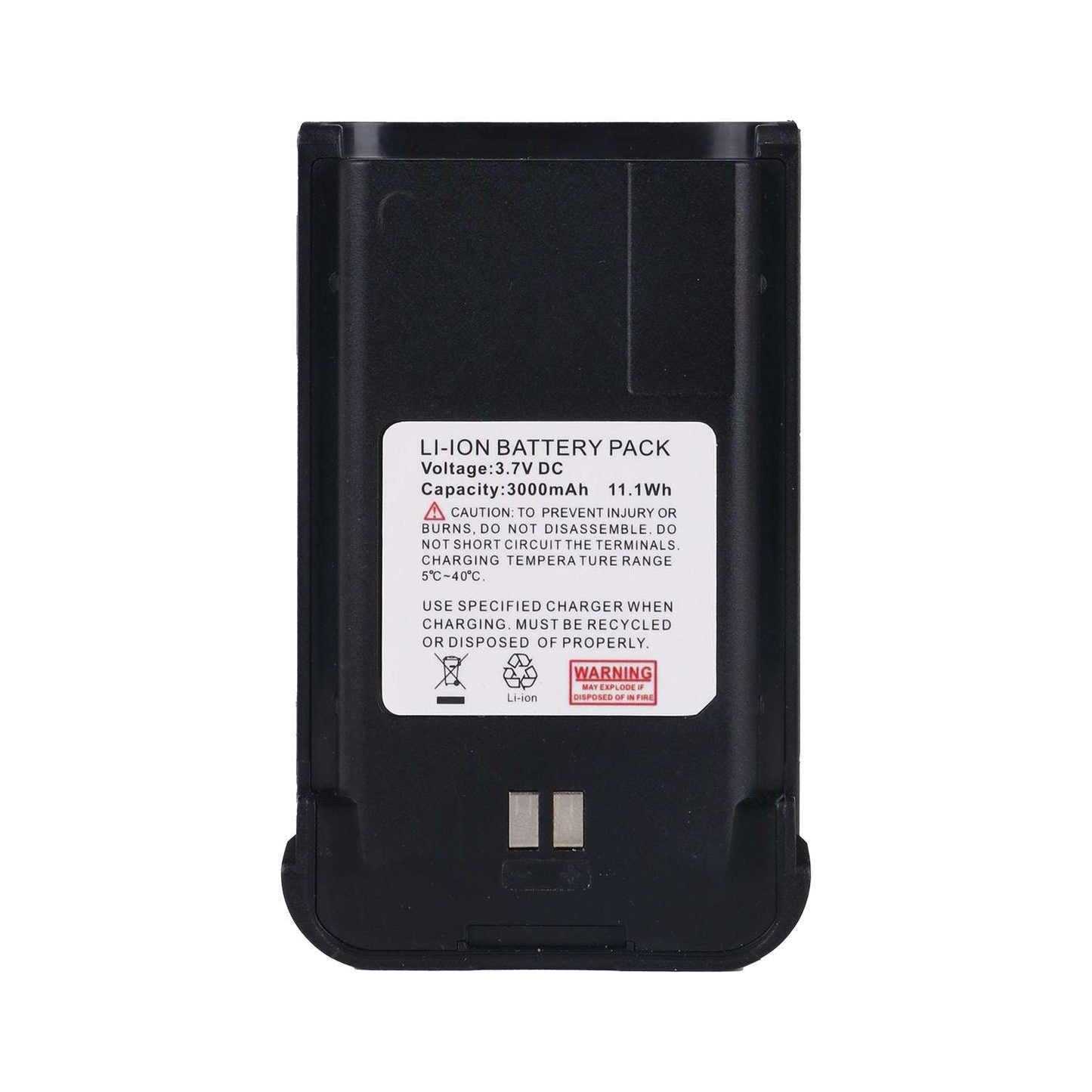 Rechargeable 3000mAh Li-ion Battery Pack for TD-M15 4G Cat1 PoC Two Way Radio, Long Lasting Replacement Battery for Portable Walkie Talkie Communication Devices