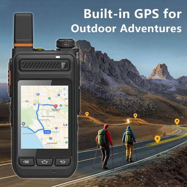 TIDRADIO TD-G860 PoC Walkie Talkie, Android 7.1 Public Network Radio, 4G LTE/Wi-Fi, 2.8" Touchscreen, Dual SIM, GPS & SOS, Dual Camera for Photo & Video, IP65 Waterproof, NFC, Bluetooth, 1GB+8GB, Supports Video Calling & Zello