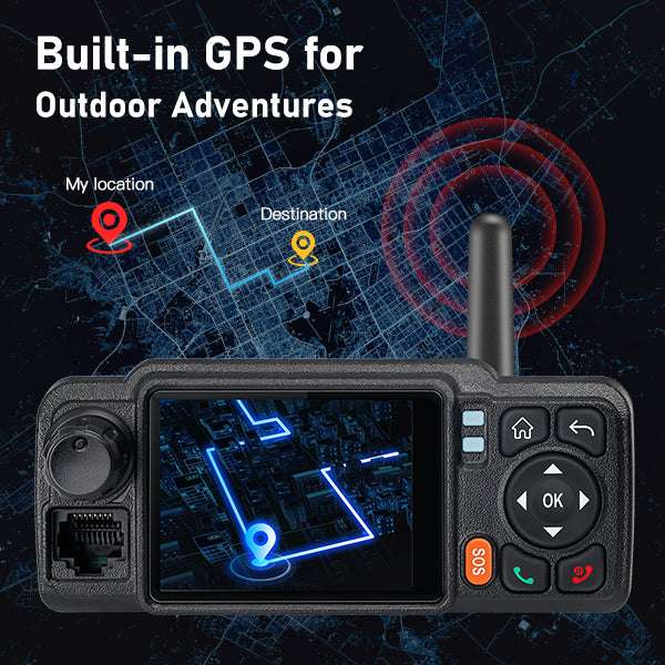 TIDRADIO TD-M6Plus 4G PoC Mobile Radio – 2.4" Touch Screen Vehicle-Mounted Walkie Talkie | In-Car Network PTT Two-Way Radio for Long-Range Communication