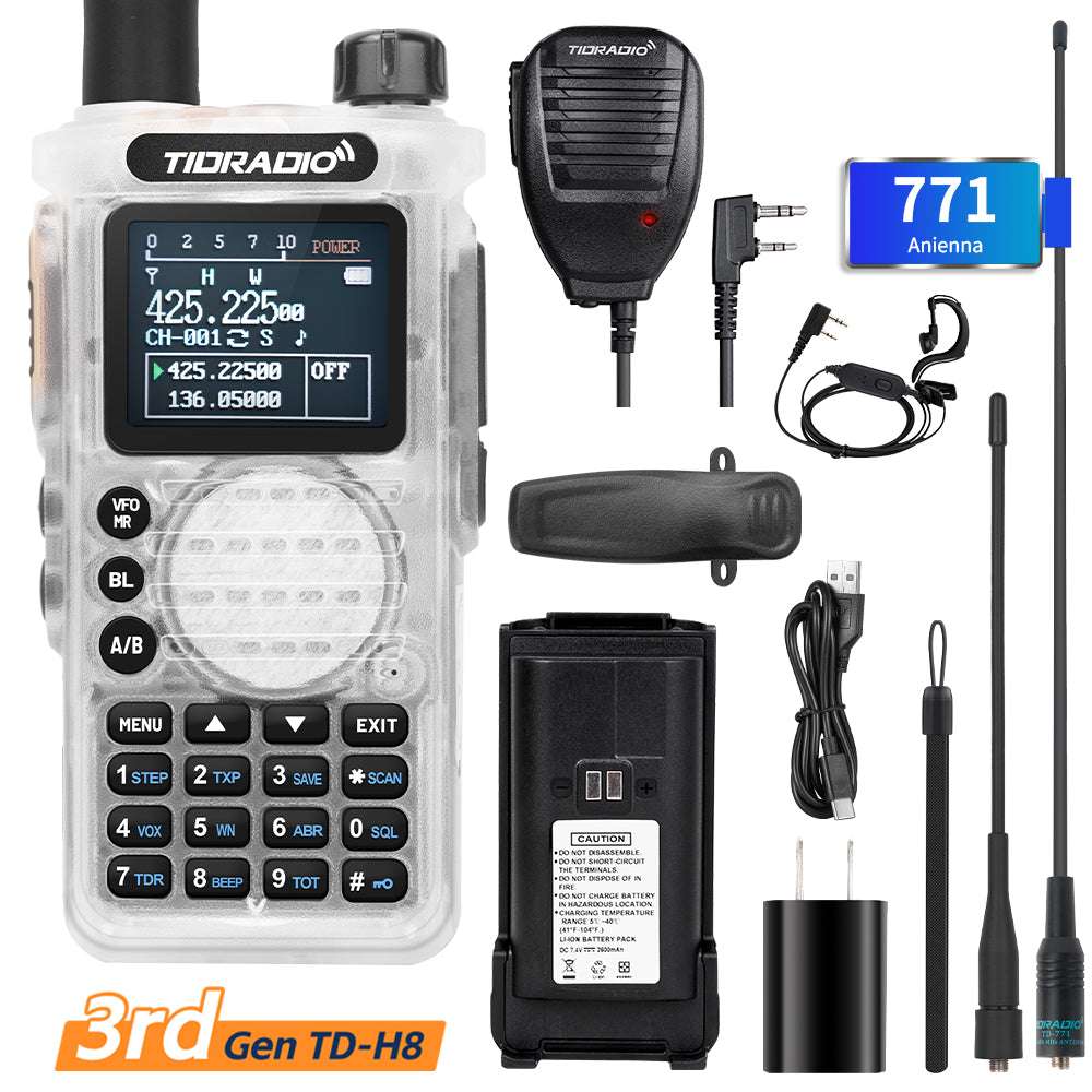3rd Gen TD-H8 10W Ham GMRS Radio Handheld 8-Band
