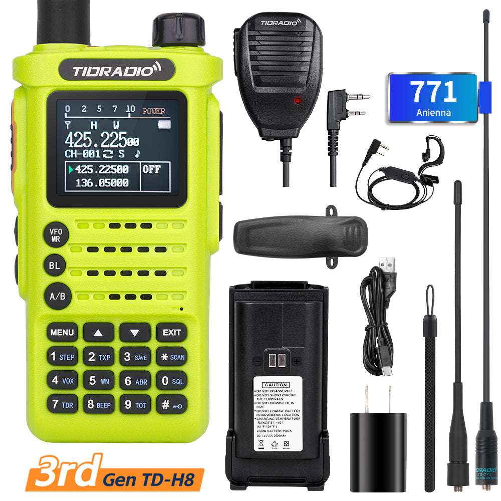 3rd Gen TD-H8 10W Ham GMRS Radio Handheld 8-Band