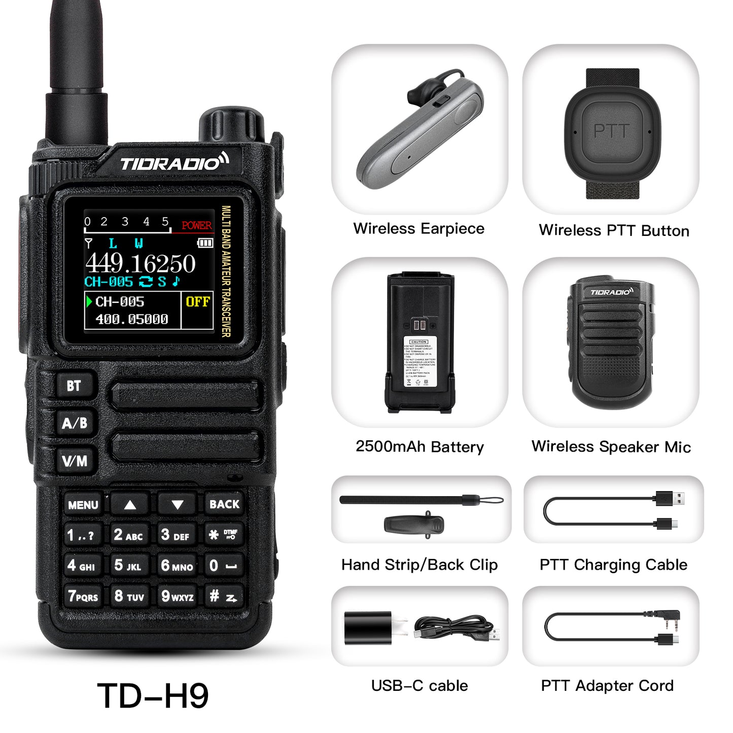 TD-H9 10W Bluetooth APRS GPS Radio Handheld (Shipped after October)
