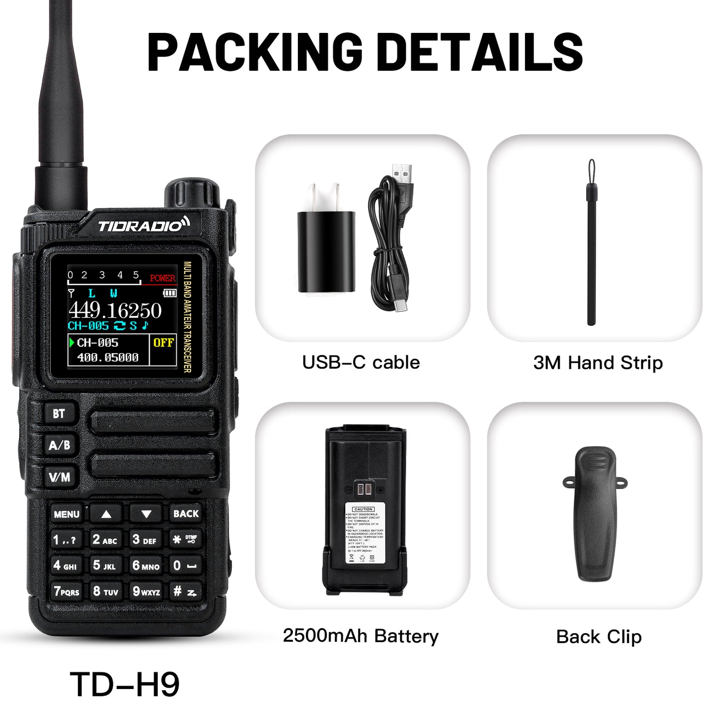 TD-H9 10W Bluetooth APRS GPS Radio Handheld (Shipped after October)