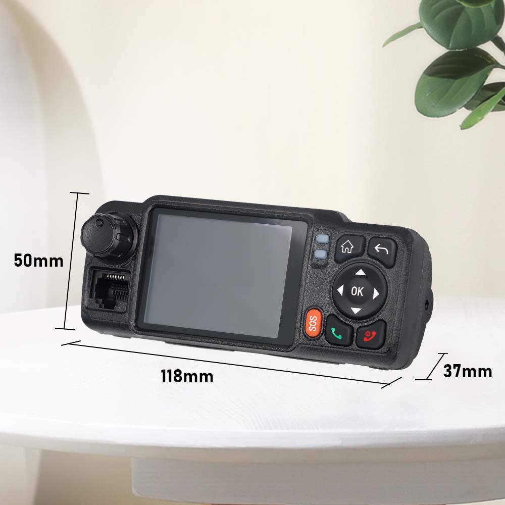 TIDRADIO TD-M6Plus 4G PoC Mobile Radio – 2.4" Touch Screen Vehicle-Mounted Walkie Talkie | In-Car Network PTT Two-Way Radio for Long-Range Communication