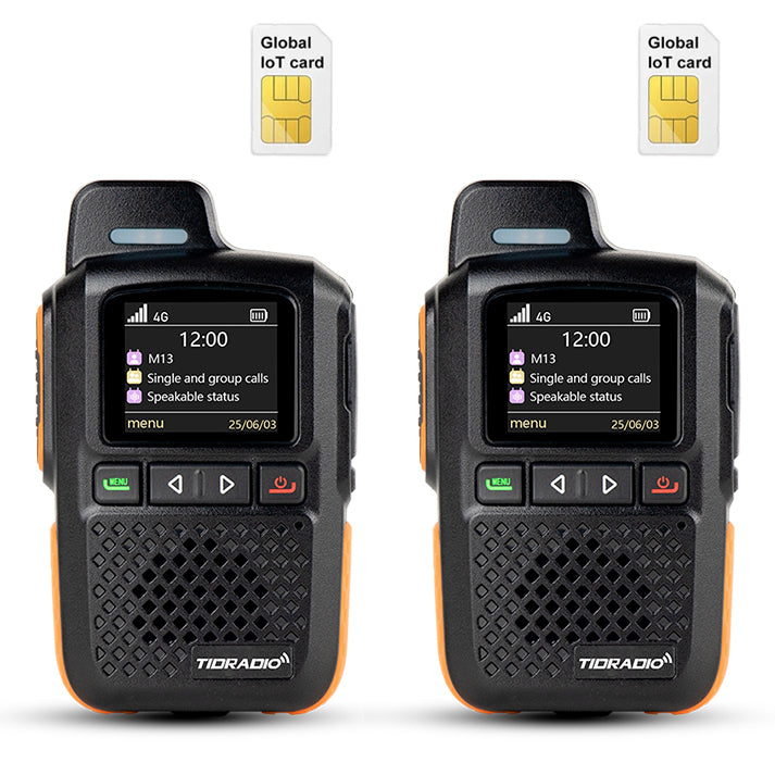 TIDRADIO TD M13 Global POC Radio with 1‑Year SIM Card – 4G LTE Walkie Talkie, 5000‑Mile Long‑Range IP67 Waterproof Two Way Radio with free app platform odmaster