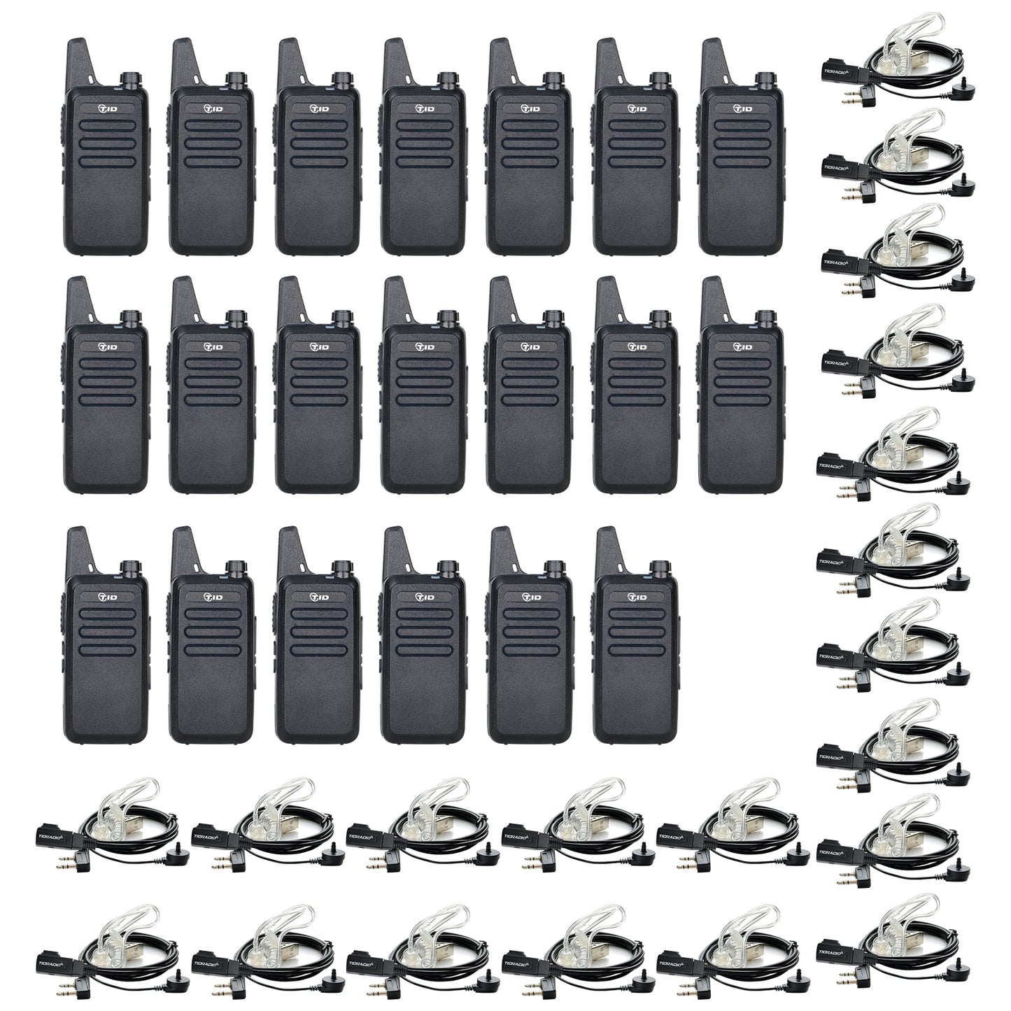 TIDRADIO td-m8s M8s Rechargeable VOX License-Free FRS Family Two-Way Radio Walkie Talkies for Home, Office, School and Business – License Free PMR446 General Mobile Radio Service Personal Communication Portable Handheld Radios with Earpiece, Wireless Ear Microphone, Business Dispatch, Hospitality, Security, Construction, Event Management, Retail, Restaurant, Hotel, Church, Warehouse, Campus, Outdoor Camping, Hiking, Hunting, Marine Boat, Vehicle, Tourism, Golf, Ski Resort, Theme Park, Emergency Response, Pu