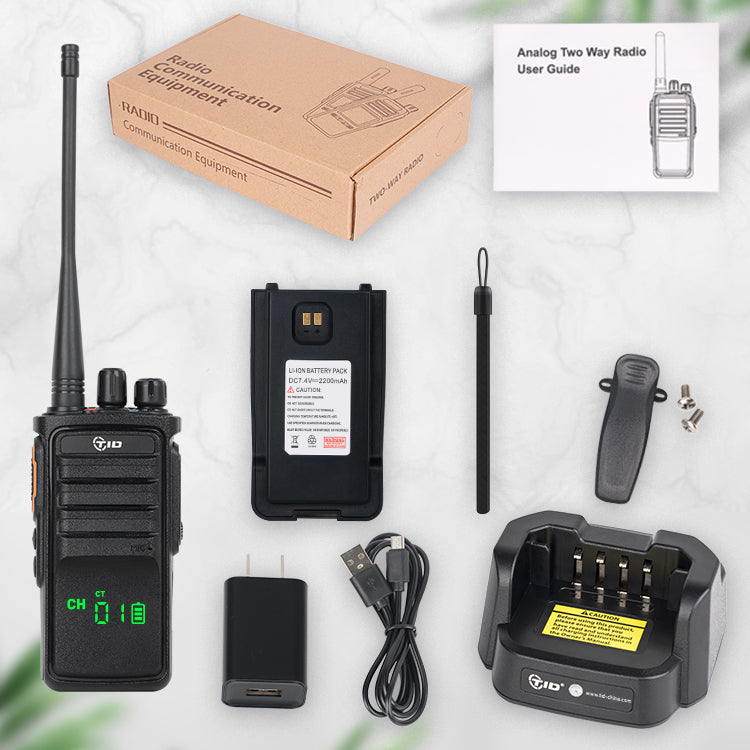 TIDradio TD-V712 Plus CE RoHS 10W Long Range VHF UHF Telsiz Analog Walkie Talkie Communicador Transceiver