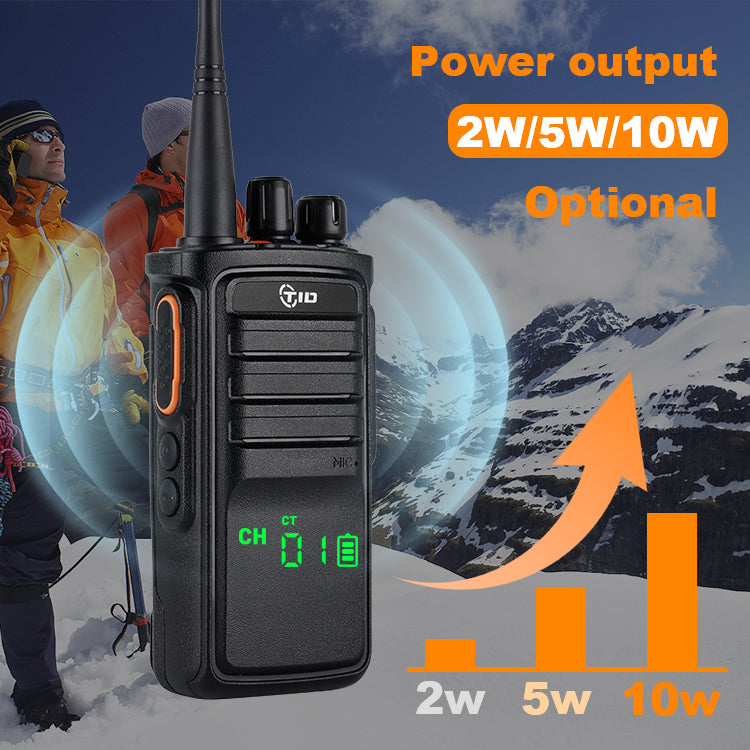 TIDradio TD-V712 Plus CE RoHS 10W Long Range VHF UHF Telsiz Analog Walkie Talkie Communicador Transceiver