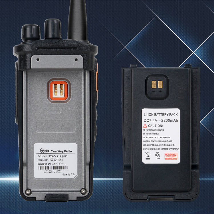 TIDradio TD-V712 Plus CE RoHS 10W Long Range VHF UHF Telsiz Analog Walkie Talkie Communicador Transceiver