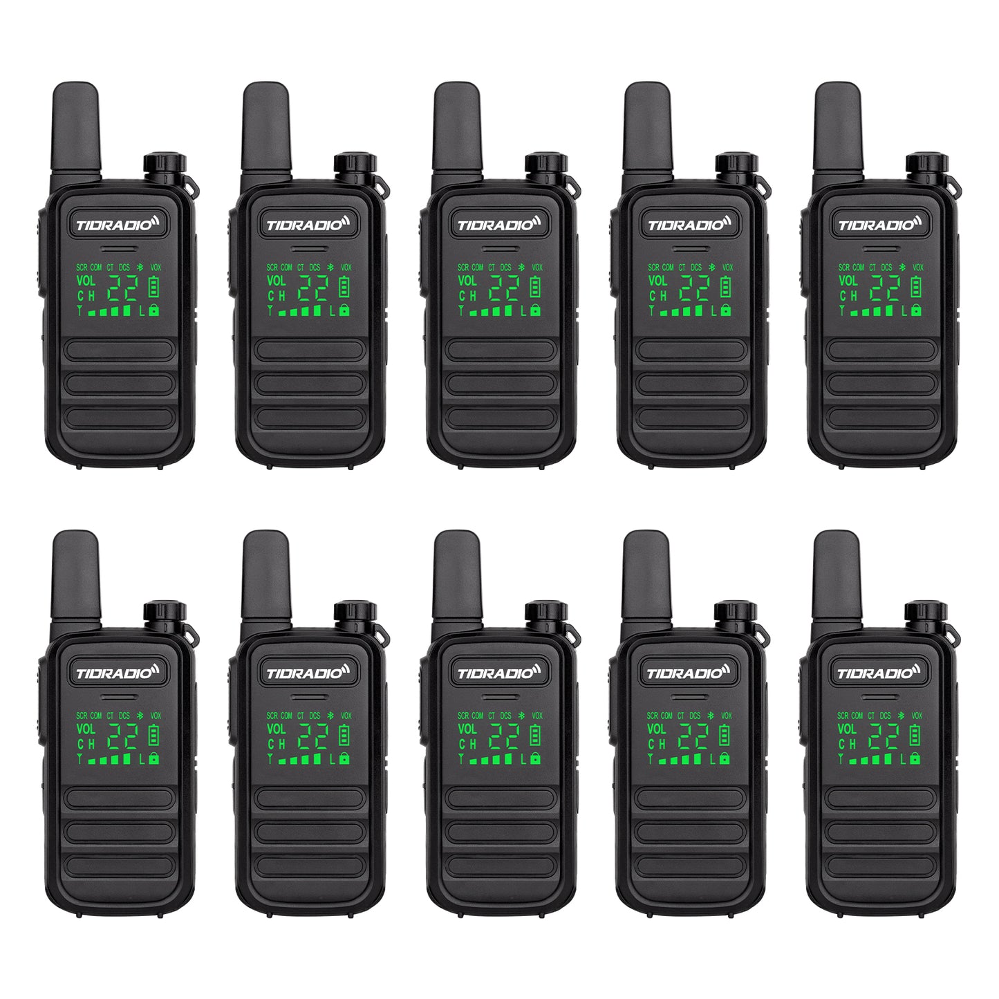 Walkie Talkies for IP67 Waterproof, TIDRADIO TD-M11 Two-way Radios, Wireless Programming, Frequency Copy, 22 FRS Channels, NOAA, VOX, USB C Charging Long Range Rapid Radio Survival Gear 10 pack