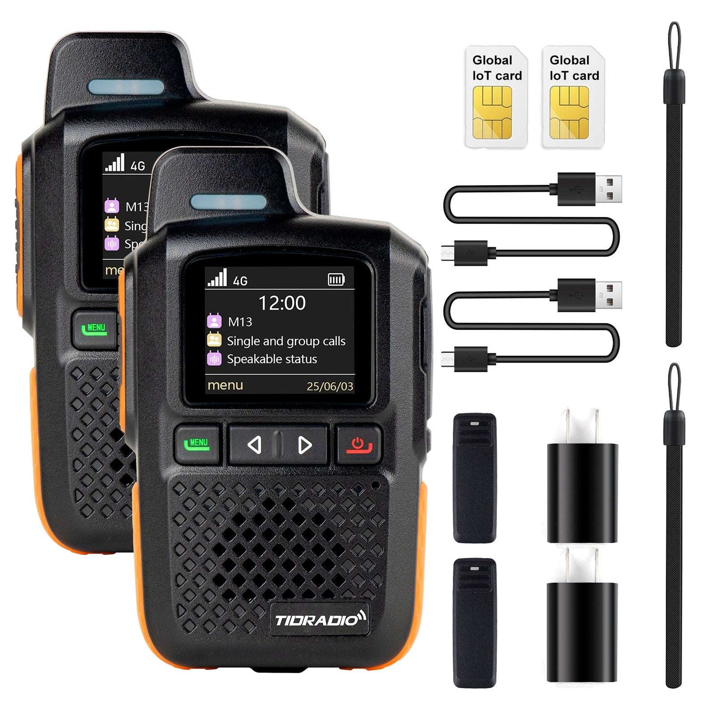 TD-M13 Nationwide PTT Walkie Talkies Long Range 5000 Miles with SIM Card 4G PoC Radio