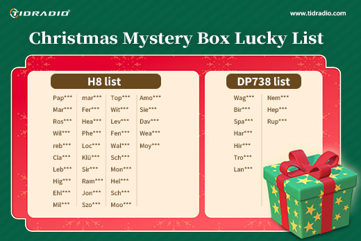 The lucky list for the Christmas Mystery Box event is revealed!