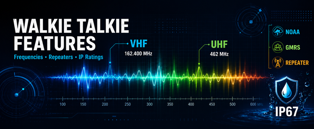 Walkie Talkie Features Explained: Frequencies, Repeaters & IP Ratings