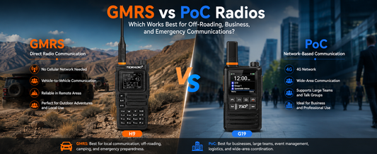 GMRS vs PoC Radios for Off-Roading, Business & Emergencies