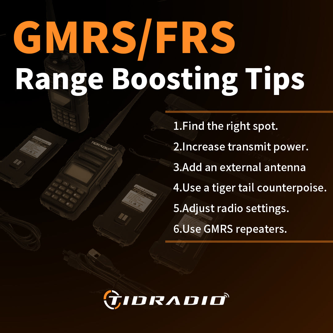 How to increase GMRS and FRS radio distance and range?