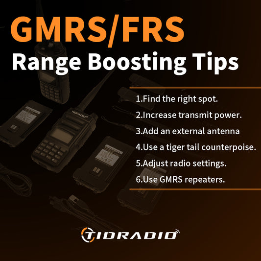 How to increase GMRS and FRS radio distance and range?