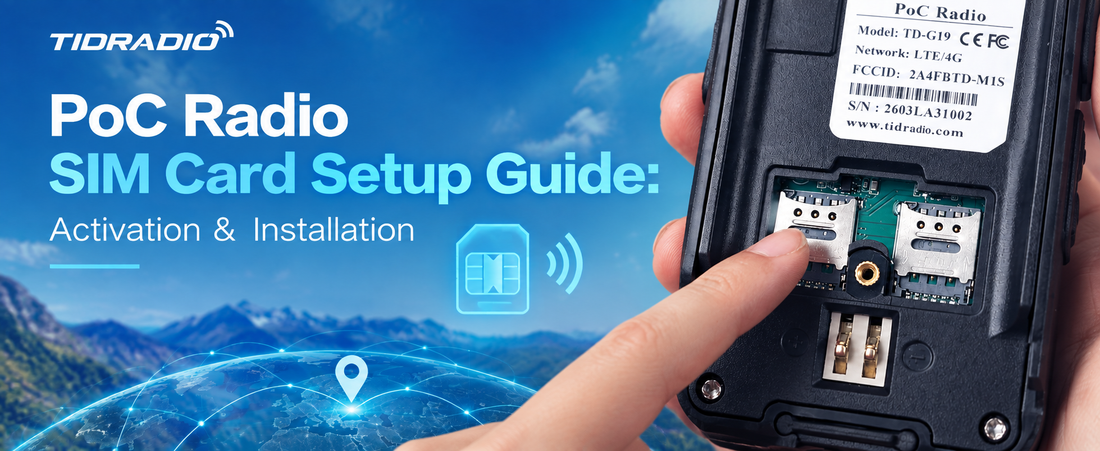 PoC Radio SIM Card Setup Guide: Activation &  Installation