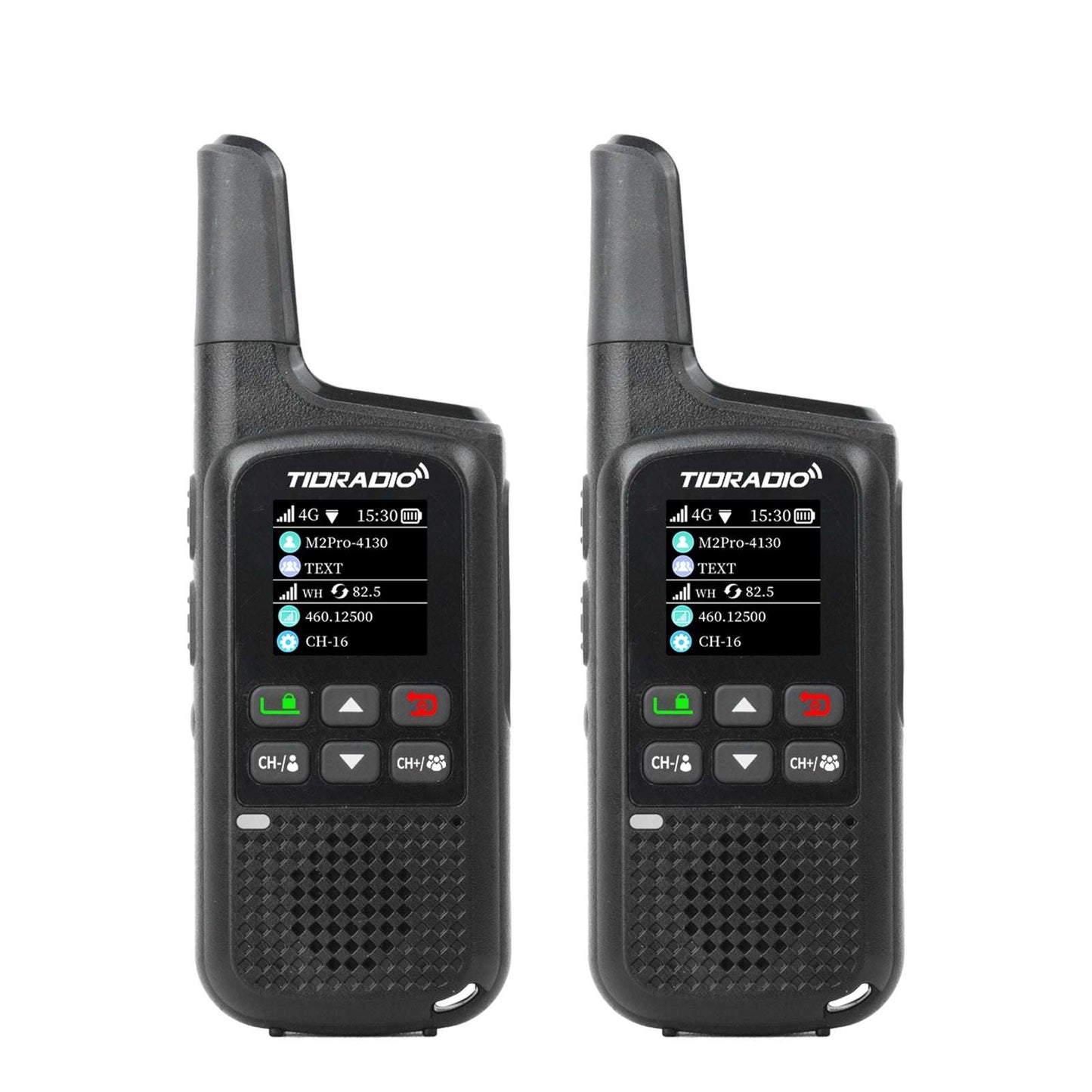TIDRADIO TD-M2 PR Global Walkie Talkie, Long Range 4G Cellular Network PoC Radios + FRS, Dual-Mode-Standby-PTT SIM Card Included