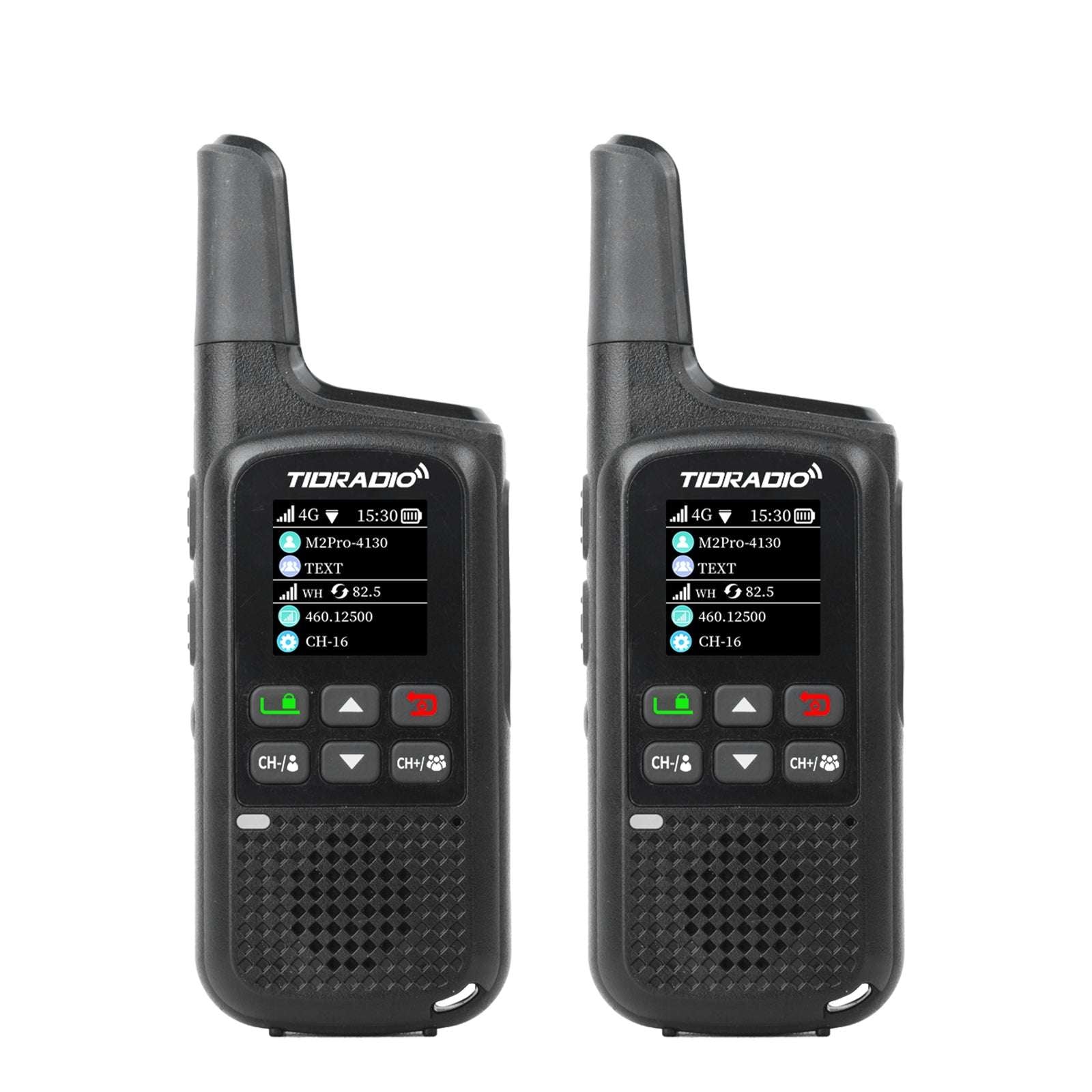 TIDRADIO TD-M2 PR Global Walkie Talkie, Long Range 4G Cellular Network PoC Radios + FRS, Dual-Mode-Standby-PTT SIM Card Included