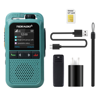 TD-G100 Global PTT Unlimited Range Walkie Talkies 4G PoC Radio with SIM Card