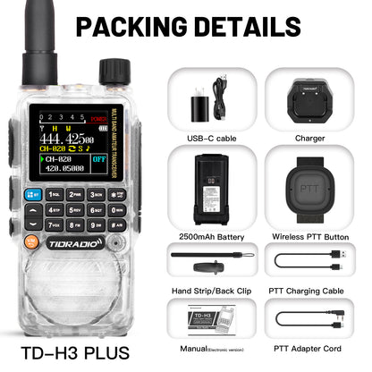 H3 Plus 5W Ham GMRS Bluetooth Radio