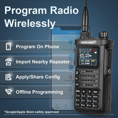 （Only for US）TIDRADIO H8 Ham / GMRS Radio with 2 Batteries