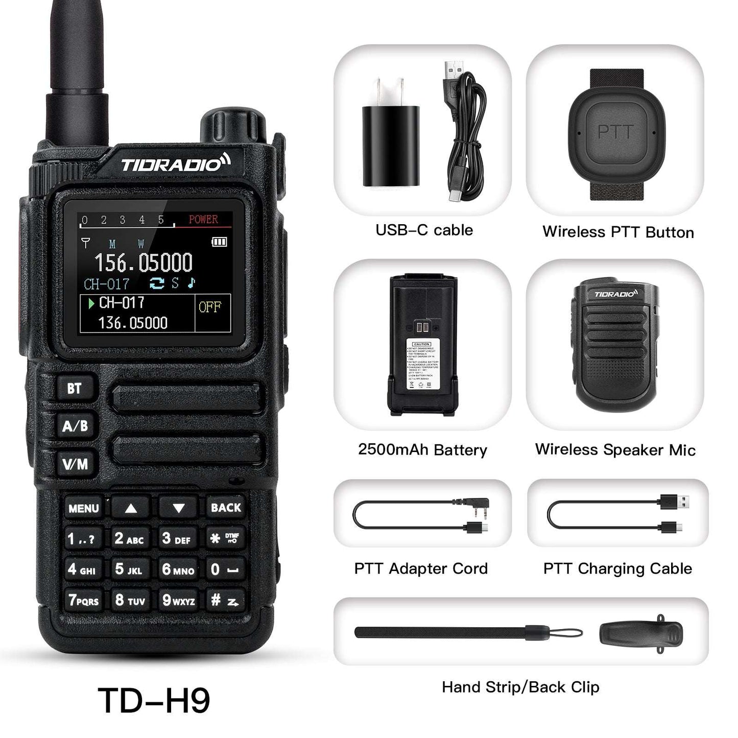 TD-H9 10W Bluetooth APRS GPS Radio Handheld