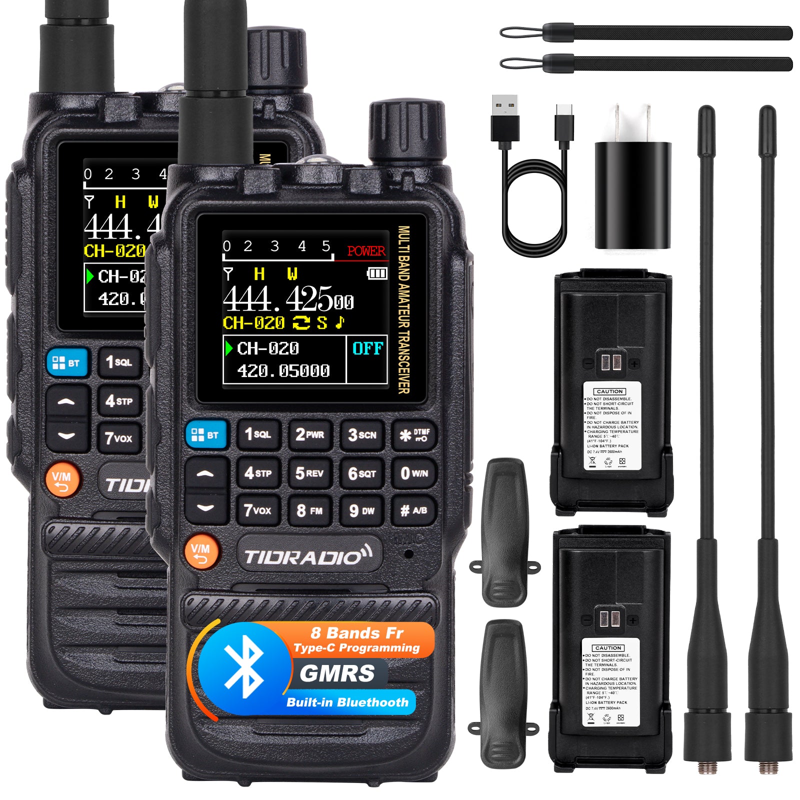 TIDRADIO TD-H3 Ham / GMRS Radio（2Packs)