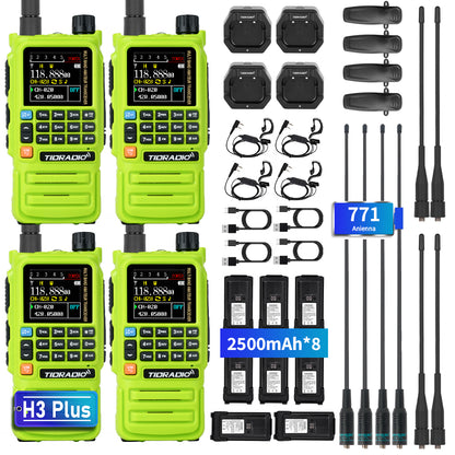 TD-H3 Plus 5W Bluetooth Ham GMRS Radio 2 Pack 4 Pack