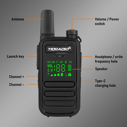 TIDRADIO TD-M11 FRS/PMR Radio