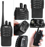 Load image into Gallery viewer, Tidradio TD-V2 (20 Packs) 2 Way Radios Walkie Talkies Long Range Hand Free with Flashilght Rechargeable for Business or Family 