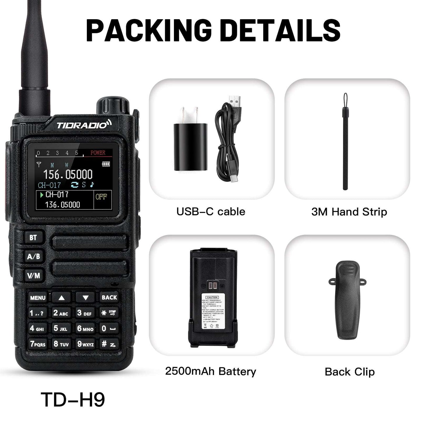 TD-H9 10W Bluetooth APRS GPS Radio Handheld