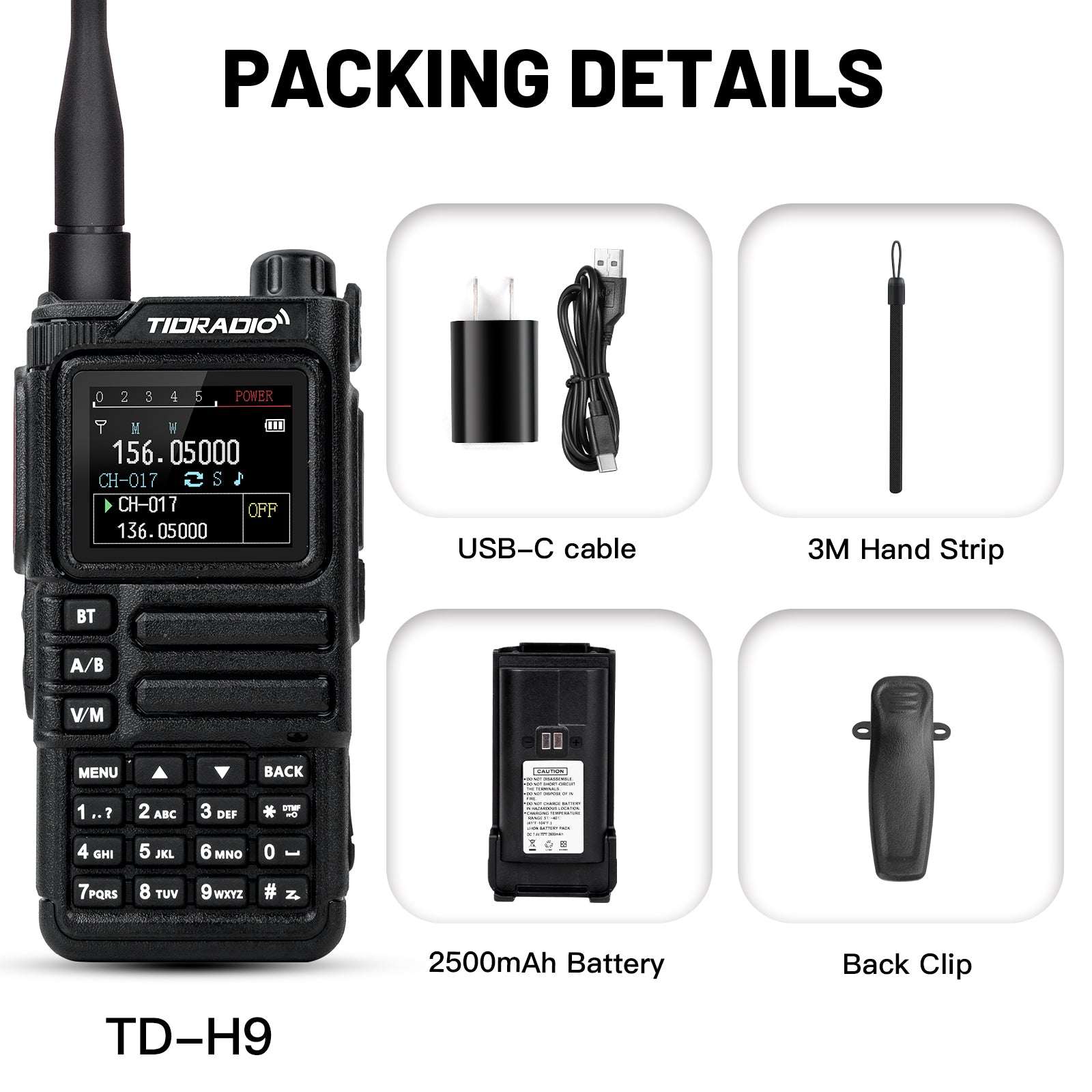 TD-H9 10W Bluetooth APRS GPS Radio Handheld