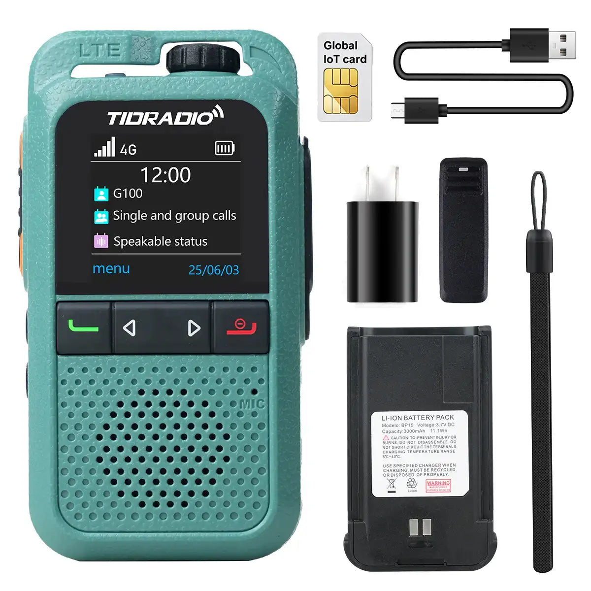$9.99 Lifetime Free 4G LTE PoC Walkie Talkies Unlimited Range Two Way Rapid Radios with SIM Card Nationwide Global PTT Long Distance Communication for Family Logistics Company 2 Pack
