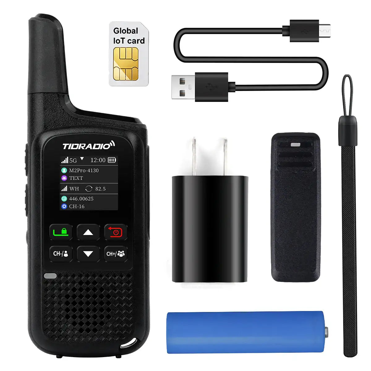 $9.99 Lifetime Free 4G LTE PoC Walkie Talkies Unlimited Range Two Way Rapid Radios with SIM Card Nationwide Global PTT Long Distance Communication for Family Logistics Company 2 Pack