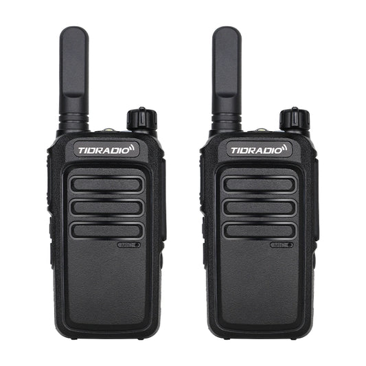 TD M7 AI Noise Canceling Bluetooth Walkie Talkie FRS PMR446 Long Range Two Way Radio with VOX Rugged Drop Resistant Design Loud Audio for Construction Warehouse School Security