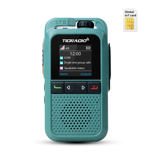 TD-G100 Global PTT Unlimited Range Walkie Talkies 4G PoC Radio with SIM Card