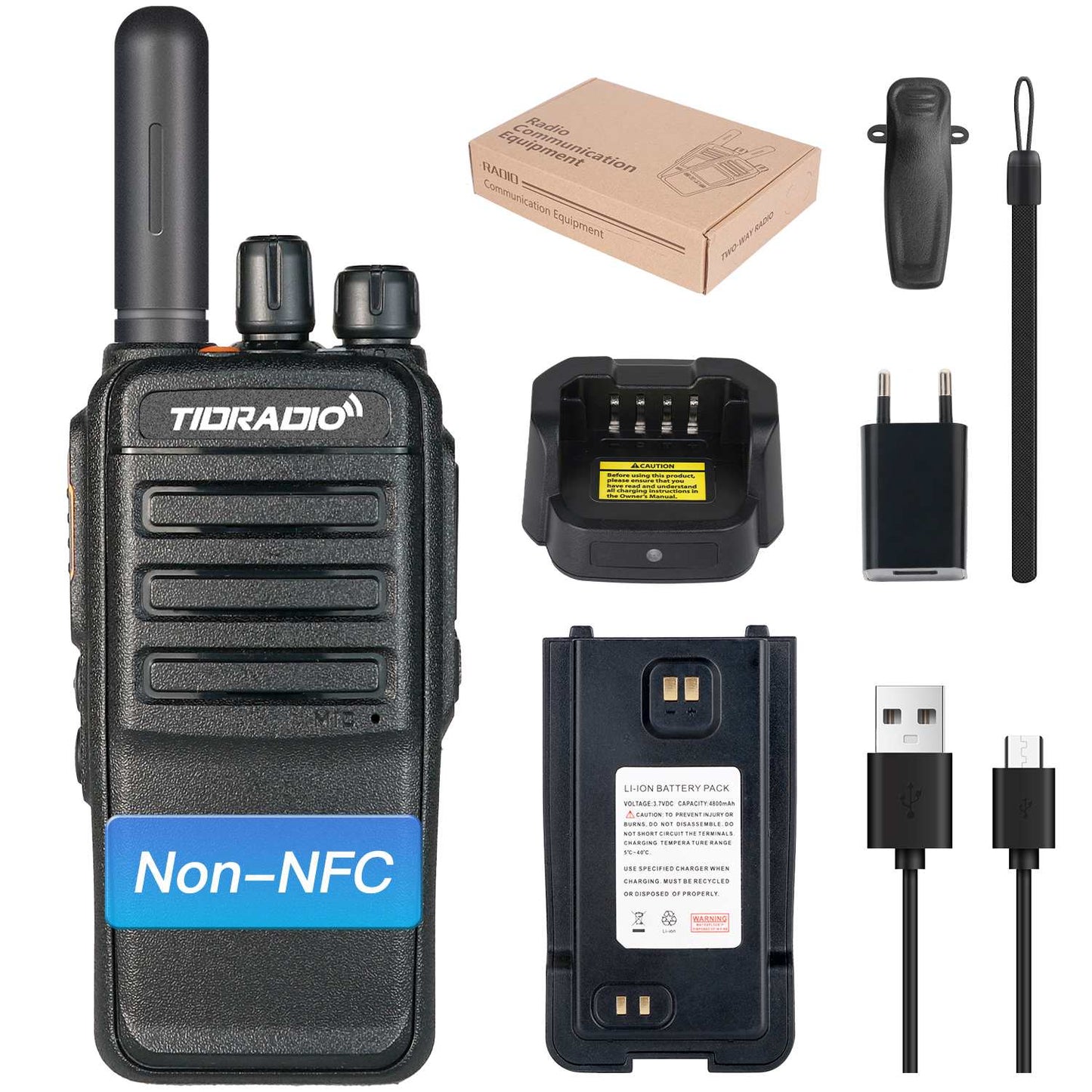 TIDRADIO TD-G715A 4G LTE WiFi Global PoC Radio | Unlocked Android Push-to-Talk Over Cellular Two-Way Radio