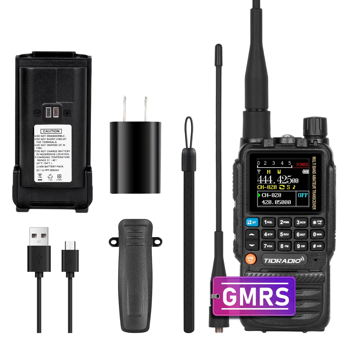 TD-H3 GMRS Radio 5w, 8-Band Receive with AM AIR VHF UHF (1 Pack), tidradio td-h3, tidradio td h3, tidradio h3, tid radio, td-h3, tid radio h3, tdh3 radio, tidradio td-h3 gmrs, td h3, td-h3 tidradio, td h3 radio, tid h3, tidradio tdh3, tidradio td-h3 gmrs radio