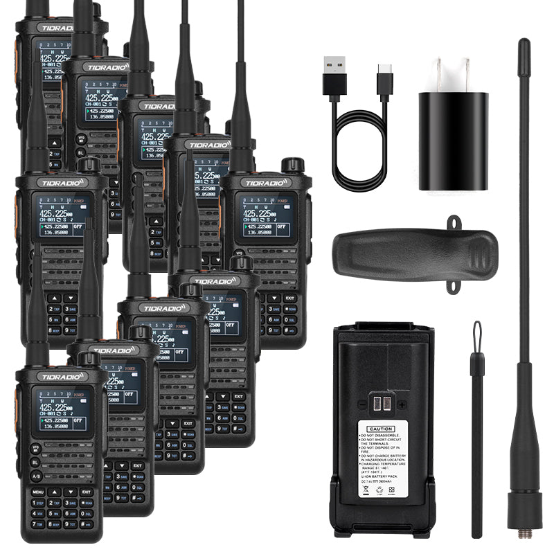 3rd Gen TD-H8 10W Ham GMRS Radio Handheld 8-Band