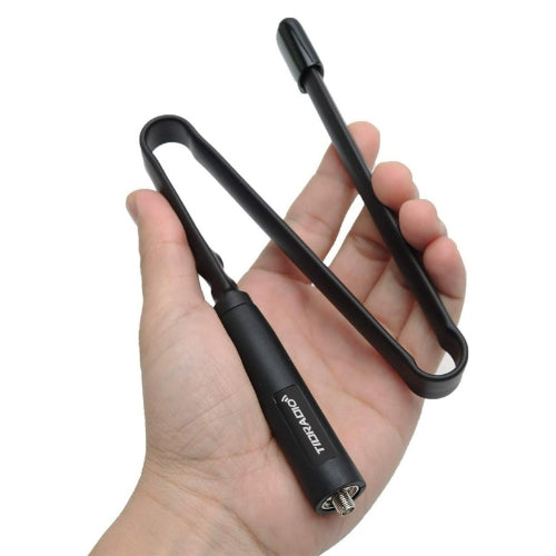 TIDRADIO Ham Radio High Gain Soft Whip Foldable CS Tactical Antenna, VHF/UHF 18.8-inch 144/430MHz for BaoFeng F8HP Pro UV-21R UV-17R UV-5R TD-H3 TD-H8 5RM K5Plus Radio Accessories