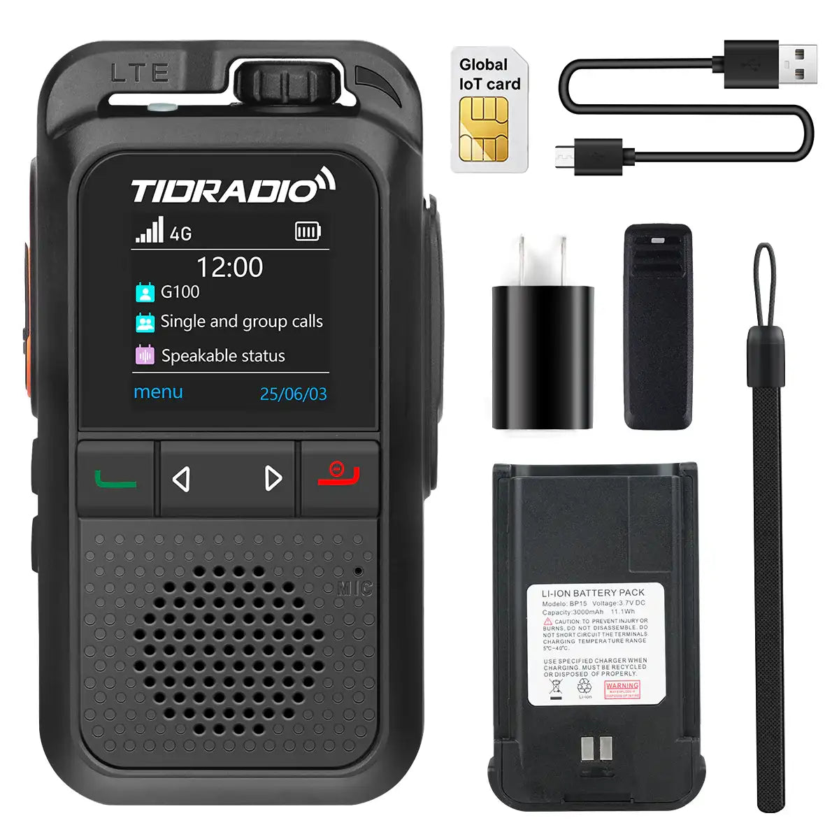 $9.99 Lifetime Free 4G LTE PoC Walkie Talkies Unlimited Range Two Way Rapid Radios with SIM Card Nationwide Global PTT Long Distance Communication for Family Logistics Company 2 Pack