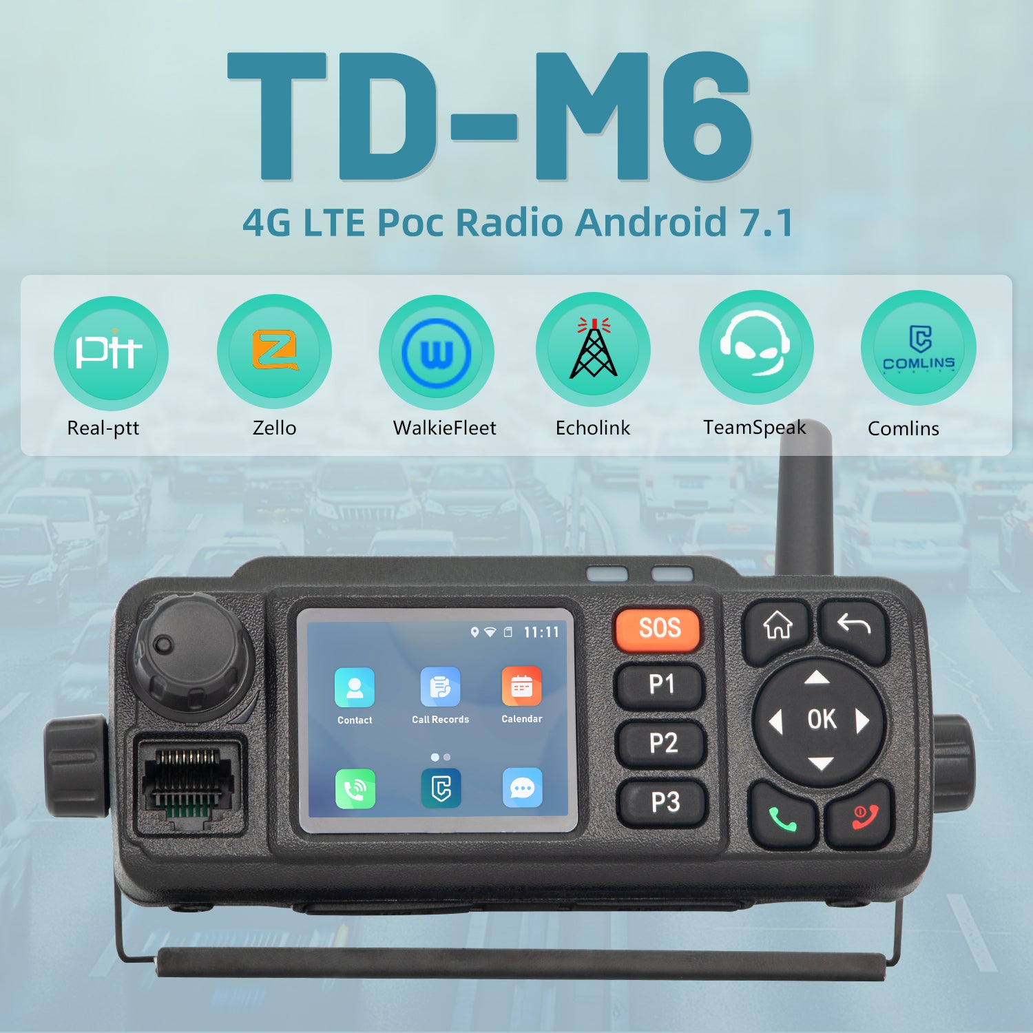 TIDRADIO TD-M6 4g PoC Mobile Radio