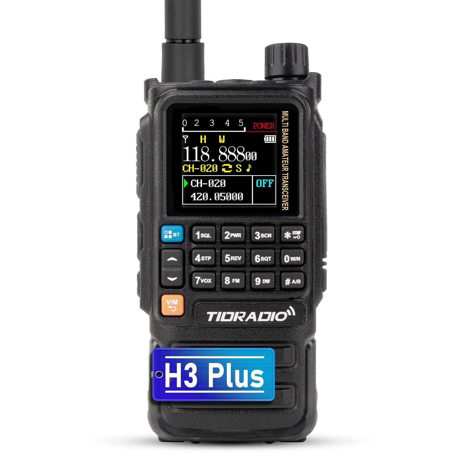 New Upgraded TIDRADIO H3 Plus Ham GMRS Unlocked Global Repeater Bluetooth Answerphone Air Band Long Range Wireless Programming AM airband  Wireless  Portable walkie-talkie with Upgradable firmware