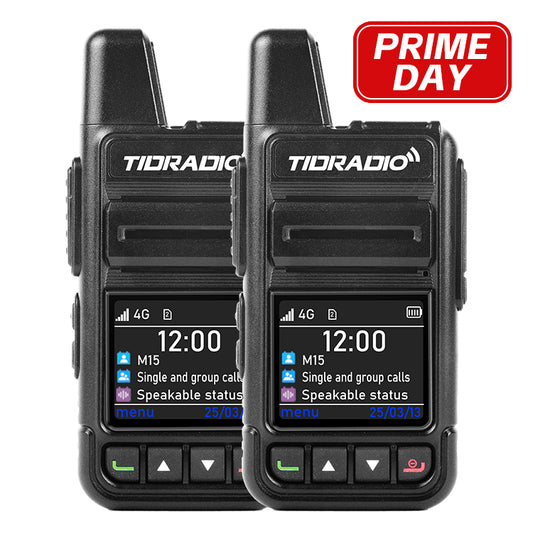 TIDRAIDO 4G Rapid long range  netwokr ptt radio global ptt walkie talkie with life time data plan sim card service 