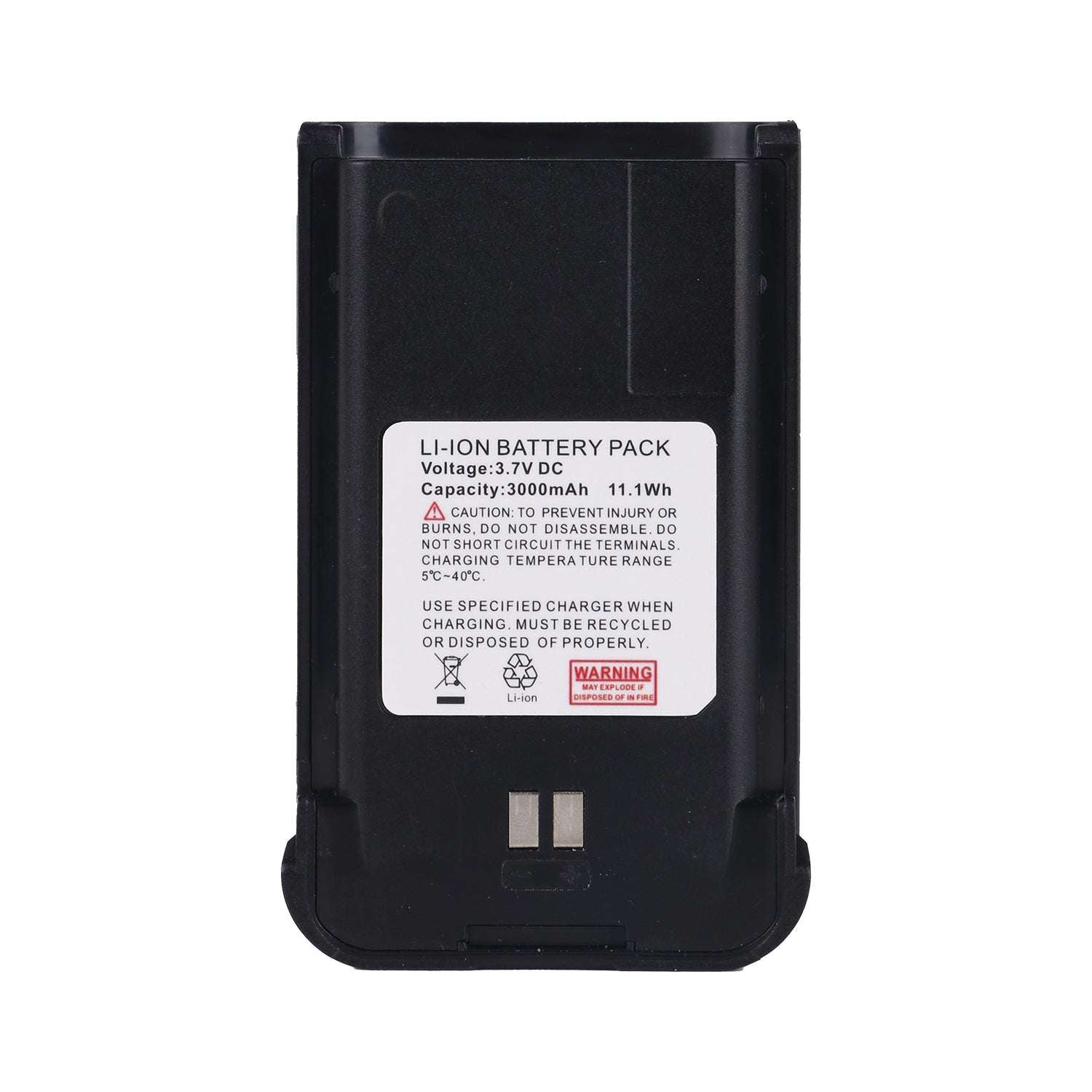 Rechargeable 3000mAh Li-ion Battery Pack for TD-M15 4G Cat1 PoC Two Way Radio, Long Lasting Replacement Battery for Portable Walkie Talkie Communication Devices